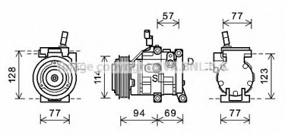 AVA QUALITY COOLING hyk320 -  Компрессор, кондиционер